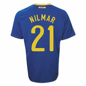 Nike 2010-11 Brazil World Cup Away (Nilmar 21)