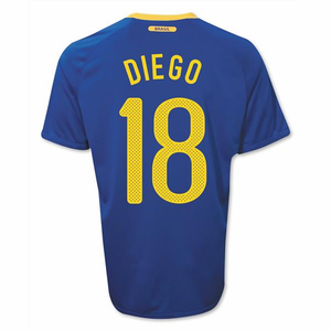 Nike 2010-11 Brazil World Cup Away (Diego 18)