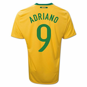 Nike 2010-11 Brazil World Cup Home (Adriano 9)