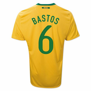 Nike 2010-11 Brazil World Cup Home (Bastos 6)
