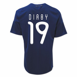 Adidas 2010-11 France World Cup home (Diaby 19)