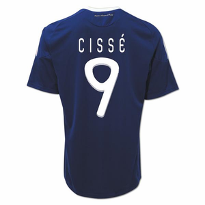 Adidas 2010-11 France World Cup home (Cisse 9)