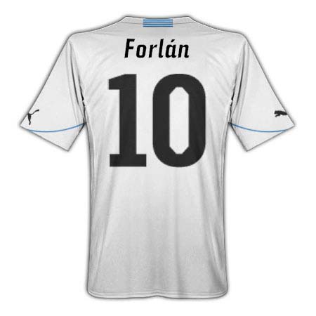 2010-11 Uruguay World Cup Away (Forlan 10)