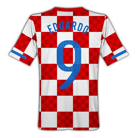 2010-11 Croatia Nike Home Shirt (Eduardo 9)