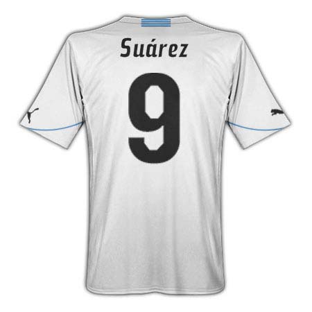 2010-11 Uruguay World Cup Away Shirt (Suarez 9)