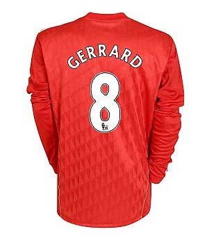 2010-11 Liverpool Long Sleeve Home Shirt (Gerrard 8)