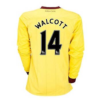 2010-11 Arsenal Nike Long Sleeve Away Shirt (Walcott 14)