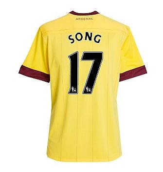 2010-11 Arsenal Nike Short Sleeve Away Shirt (Song 17)