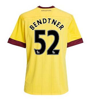 2010-11 Arsenal Nike Away Shirt (Bendtner 52)