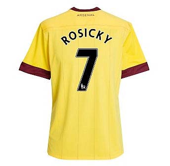 2010-11 Arsenal Nike Away Shirt (Rosicky 7)