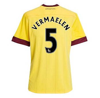 2010-11 Arsenal Nike Away Shirt (Vermaelen 5)