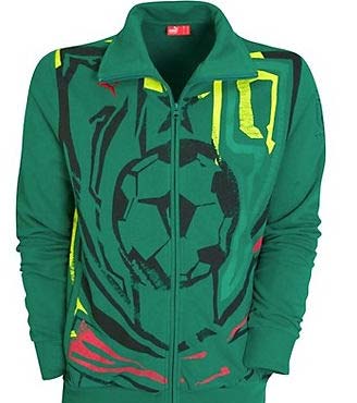10-11 Cameroon Puma Track Jacket (Green)