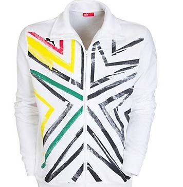 10-11 Ghana Puma Track Jacket (White)