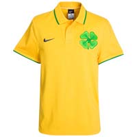 2010-11 Celtic Nike Travel Polo Shirt (Yellow)