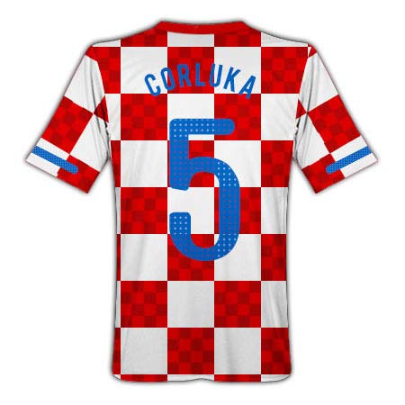 2010-11 Croatia Nike Home Shirt (Corluka 5)