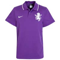 2010-11 Aston Villa Nike Travel Polo Shirt (Purple)