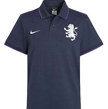 2010-11 Aston Villa Nike Travel Polo Shirt (Navy)