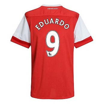 2010-11 Arsenal Nike Short Sleeve Home Shirt (Eduardo 9)