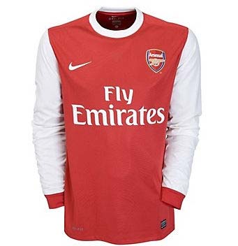 2010-11 Arsenal Home Nike Long Sleeve Football Shirt (Kids)