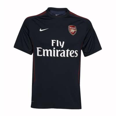 2010-11 Arsenal Nike Training Shirt (Black)