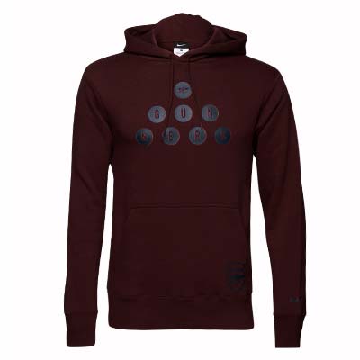 2010-11 Arsenal Nike Core Hoody (Wine)