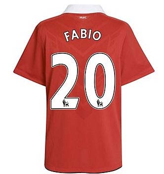 2010-11 Man Utd Nike Home Shirt (Fabio 20)