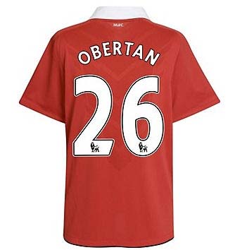 2010-11 Man Utd Nike Home Shirt (Obertan 26)