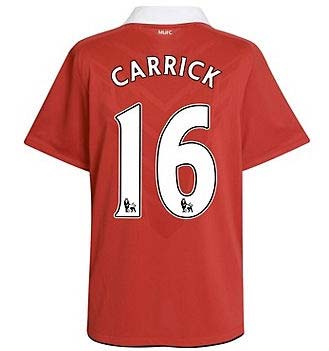 2010-11 Man Utd Nike Home Shirt (Carrick 16)