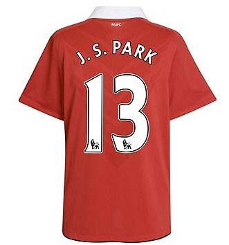 2010-11 Man Utd Nike Home Shirt (J. S. Park 13)
