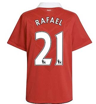 2010-11 Man Utd Nike Home Shirt (Rafael 21)