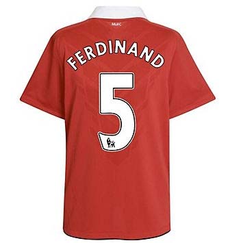 2010-11 Man Utd Nike Home Shirt (Ferdinand 5)