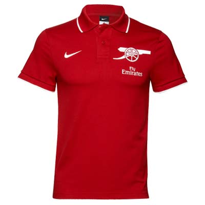 2010-11 Arsenal Nike Travel Polo Shirt (Red)