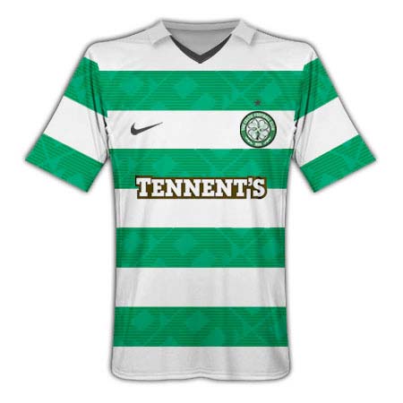 2010 11 Celtic Home Nike Football Shirt Kids