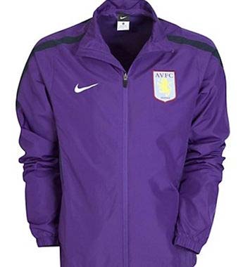 2010-11 Aston Villa Nike Woven Warm Up Jacket (Purple)