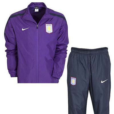 2010-11 Aston Villa Nike Woven Tracksuit (Purple)