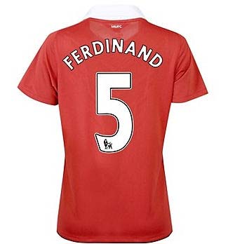 2010-11 Man Utd Nike Womens Home Shirt (Ferdinand 5)