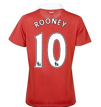 2010-11 Man Utd Nike Womens Home Shirt (Rooney 10)