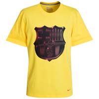 2010-11 Barcelona Nike Core Cotton Tee (Yellow)