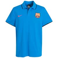 2010-11 Barcelona Nike Travel Polo Shirt (Blue)