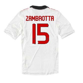 2010-11 AC Milan Away Shirt (Zambrotta 15)