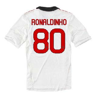 2010-11 AC Milan Away Shirt (Ronaldinho 80)