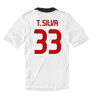 2010-11 AC Milan Away Shirt (T. Silva 33)