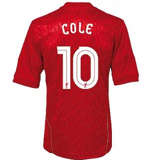 2010-11 Liverpool Home Shirt (cole 10) European Style