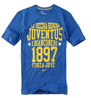 2010-11 Juventus Nike Printed Core Tee (Blue)