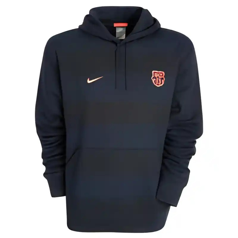 2010-11 Barcelona Nike Core Hooded Top (Black)