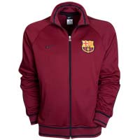 2010-11 Barcelona Nike Trainer Track Jacket (Wine)