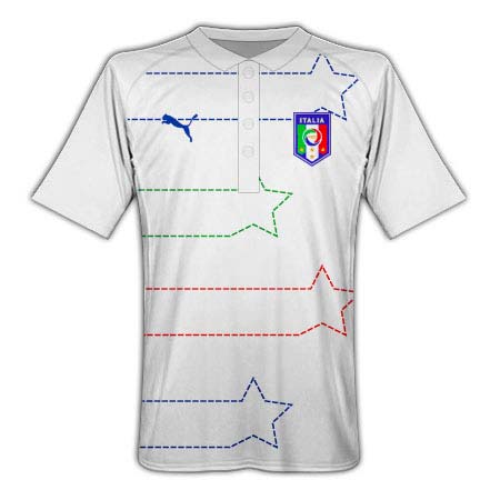 2010-11 Italy Puma Polo Shirt (White)