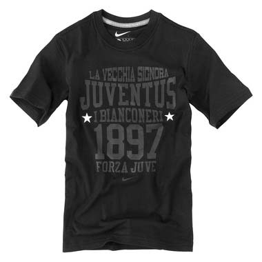 2010-11 Juventus Nike Printed Core Tee (Black)