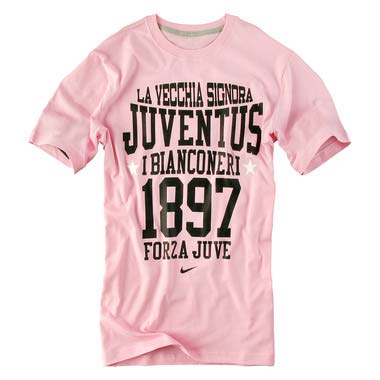 2010-11 Juventus Nike Printed Core Tee (Pink)