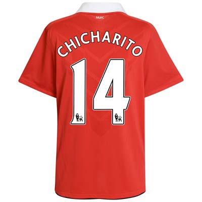 2010-11 Man Utd Nike Home Shirt (Chicharito 14)